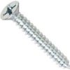 FLAT HEAD PHIL TAPPING SCREWS TYPE A ZINC CR+3