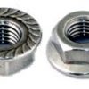 Hex Flange Nut Serrated Zinc Plated Coarse Thread