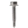 Hex Washer Head Self Drilling Screws 410 Stainless Steel Hardened Indented Unslotted #2 & #3 Drill Point