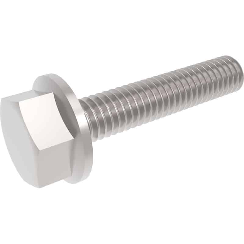 Hex Flange Bolt Serrated 8.8 Full Thread Zinc Plated Din 6921 Class 8.8 ...