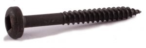 6 X 1-1/2'' Face Frame Screw Plain Finish #2 Square Drive with #7 Head 2/3 Threads Type 17 tip  7000 per Box