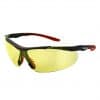 Proferred 210 Yellow/Amber Lens HC Safety Glasses, ANSI Z87.1 Compliant (Pkg Qty: 12pcs)